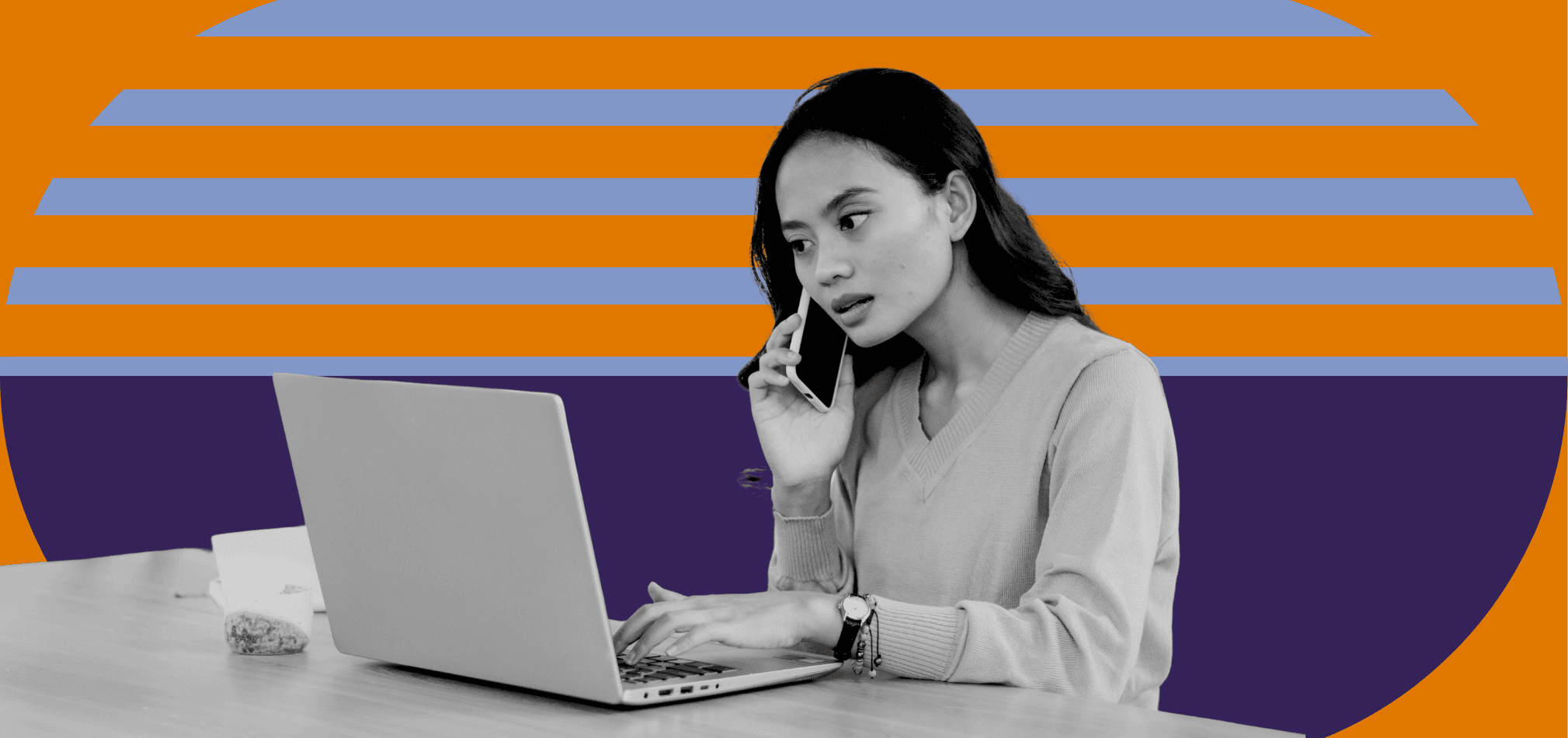 A home health staff member detects a problem in their call logs.