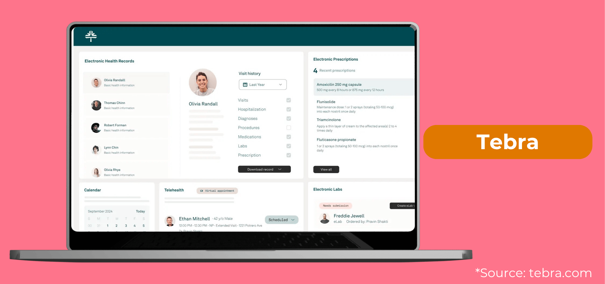A home health agency using Tebra software, formerly known as Kareo + PatientPop.