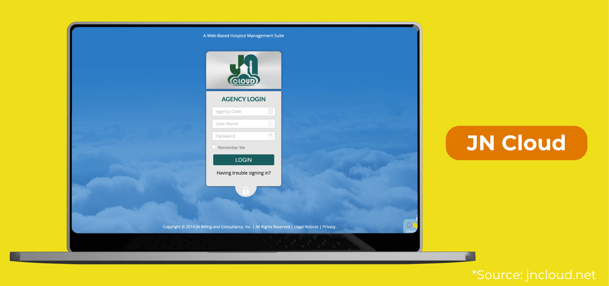 A home health agency using JN cloud software.
