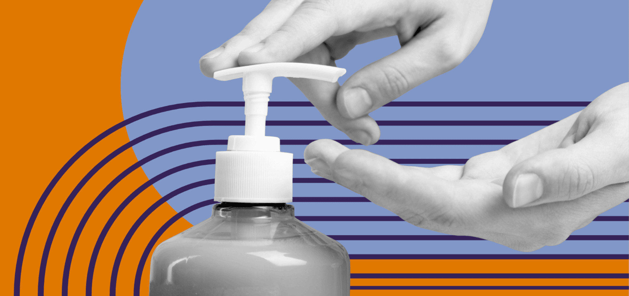 A home health or hospice clinician washed their hand for hand hygiene.