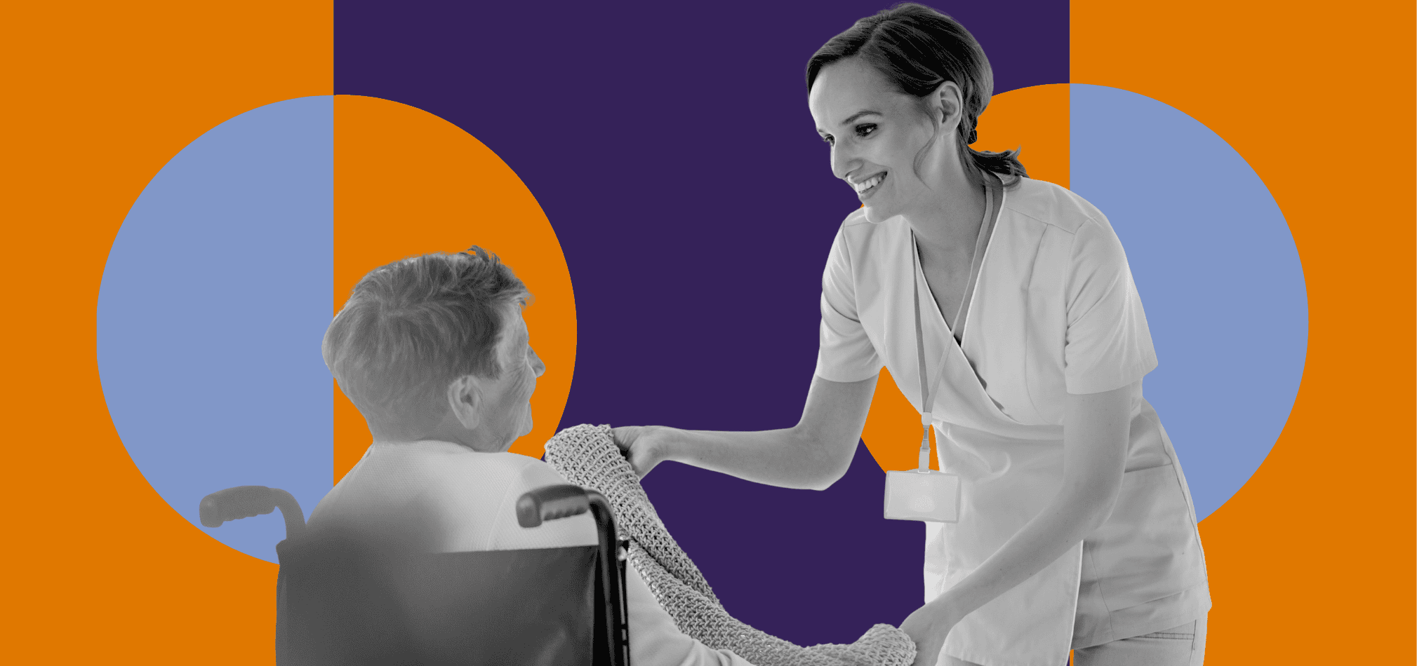 An RN is qualifying the aid service of the hospice agency.