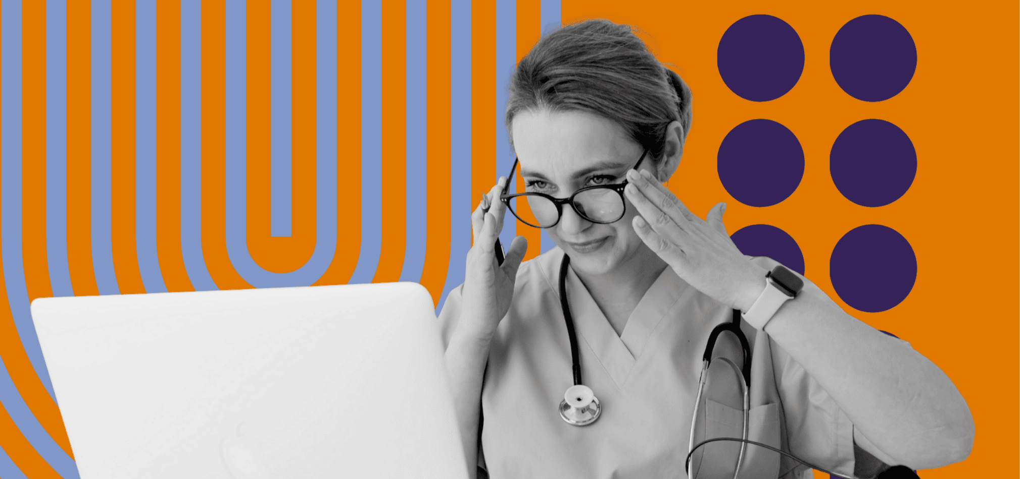 A hospice or home health staff member keeps patient records electronically