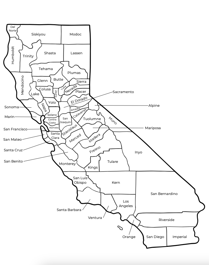 A map depicts the counties in C