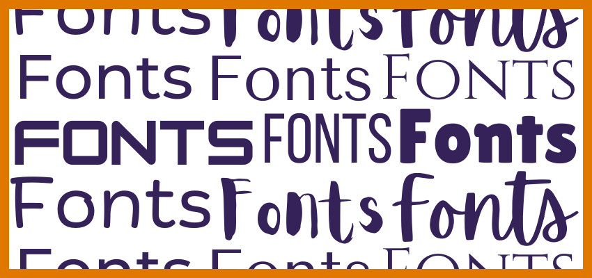 A graphic showcases different kinds of fonts agencies can use to create a brand image for their home health or hospices.